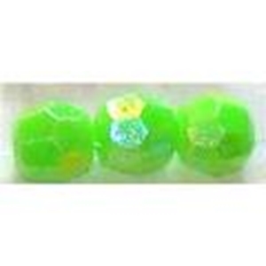 Picture of BD6FR9  6mm rainbow green faceted shaped plastic beads