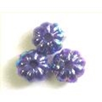 Picture of BD6FL10B  6mm dark purple flower shaped beads