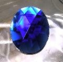 Picture of J40  40mm x 30mm Blue oval OUT OF STOCK