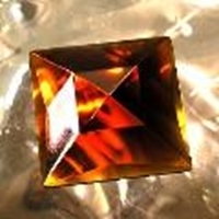 Picture of J59  50mm Amber square OUT OF STOCK