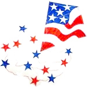 Picture of K8176  US flag kite 29x32