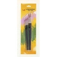 Picture of ART211  goat hair paint brush 6pc set round style 