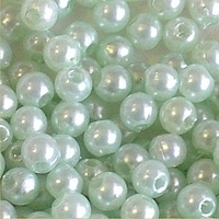 Picture of BD4R9A  4mm light green opaque round plastic beads
