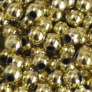Picture of BD4RM3A  4mm METALLIC LIGHT GOLD round plastic beads
