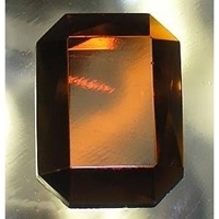 Picture of J31  25mm x 18mm Amber octagon 