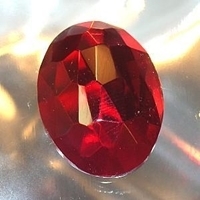 Picture of J49  30mm x 22mm Red oval 