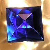 Picture of J75  25mm Blue square OUT OF STOCK