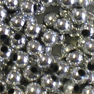 Picture of BD4RM11 4mm METALLIC SILVER round plastic beads