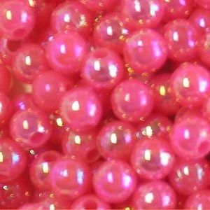 Picture of BD5RR4  5mm RAINBOW PINK round plastic beads