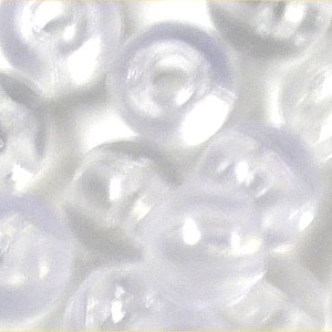 Picture of BD6R16  6mm CLEAR opaque round plastic bead