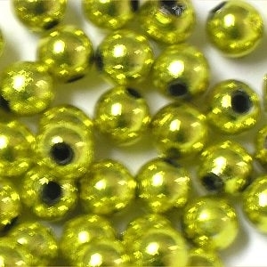 Picture of BD6RM3  6mm METALLIC GOLD round plastic beads