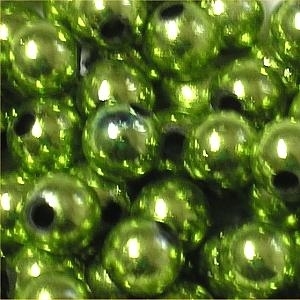 Picture of BD6RM9C  6mm METALLIC KHAKI round plastic beads