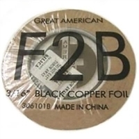 Picture of FF2B  3/16" x 100' Black Backed Copper Foil 1.25 mil 