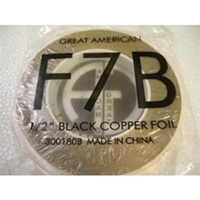 Picture of FF7B  1/2" x 100' Black Copper Foil 1.25 mil