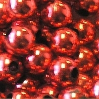 Picture of BD12RM5B  12mm dark red metallic round plastic beads
