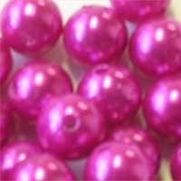 Picture of BD14R4C  14mm hot pink opaque round plastic beads
