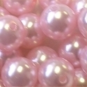 Picture of BD16R4A  16mm LIGHT PINK opaque round  plastic beads