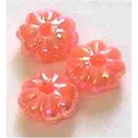 Picture of BD6FL4  6mm pink flower shaped plastic beads