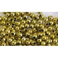 Picture of BD4RM3  4mm METALLIC GOLD round plastic beads