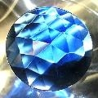 Picture of J04 50mm Faceted BLUE round 