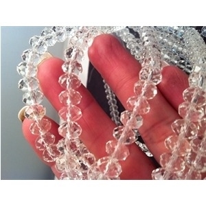 Picture of BD600 Crystal 6MM Facated Bead - CLEAR  (Approx. 100-pcs per string)