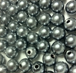 Picture of BD8R12  8mm GRAY opaque round plastic beads