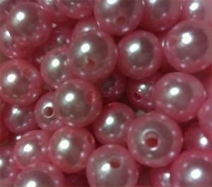 Picture of BD12R4  12mm PINK round plastic beads