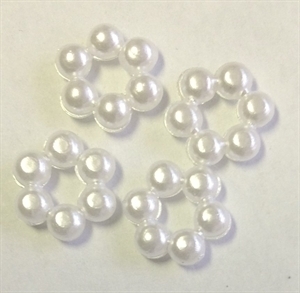Picture of AC8F 8mm acrylic pearl beaded flower 