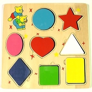 Picture of MGT4185 Wood Shapes Puzzle Set 