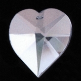 glass crystal hearts
