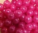 Picture of BD10R4B  10mm DARK PINK colored opaque round plastic beads