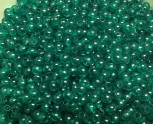 Picture of BD3R9B  3mm DARK GREEN colored opaque round plastic beads