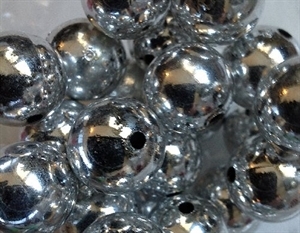Picture of BD18RM11  18mm METALLIC SILVER round plastic beads