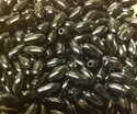 Picture of BD8RC14  8mm BLACK rice shaped bead