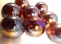 Picture of M193 25MM Amber Shiny Glass Marbles