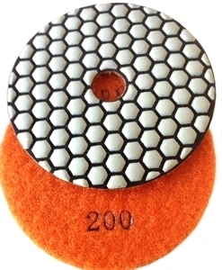 Picture of DPP11  4IN Diamond Polishing Pad DRY - 200 GRIT