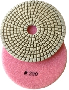 Picture of DPP128  5IN Diamond Polishing Pad WET - 200 GRIT