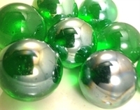 Picture of M02 25MM Light Green Shiny Glass Marbles 