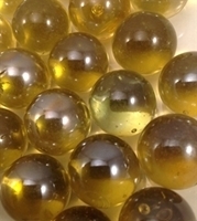 Picture of M11 16MM Amber Shiny Metallic Marbles