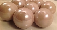 Picture of M40  25MM Beige opal shiny glass marbles 