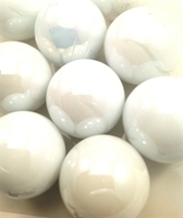 Picture of M42  25MM Off white opal shiny glass marbles