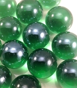 Picture of M175 16MM Transparent Green shiny marbles