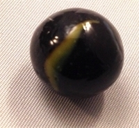 Picture of M65  16MM Black cat eye opal glass marbles 