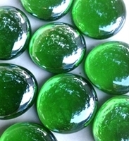 Picture of N65 30MM Green Shiny Glass Gems OUT OF STOCK