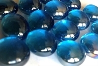 Picture of N44 10MM Cathedral Blue Shiny Glass Gems 