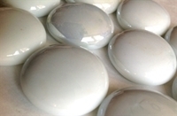 Picture of N67 30MM White Opal Glass Gems OUT OF STOCK