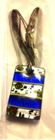 Picture of GP10 Hand Made Murano Fused Glass Jewelry Rectangle 