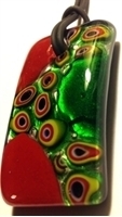 Picture of GP14 Hand Made Murano Fused Glass Jewerly-Rectangle 