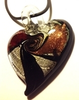 Picture of GP19 Hand Made Murano Fused Glass Jewerly Heart