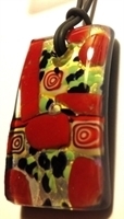 Picture of GP44 Hand Made Murano Fused Glass Jewerly Rectangle 